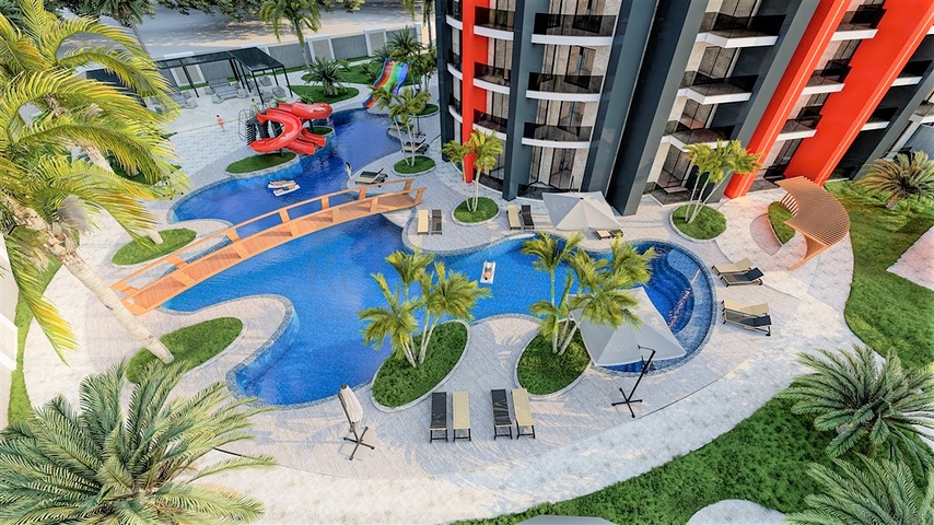 Новый проект с инфраструктурой отельного типа в Газипаша