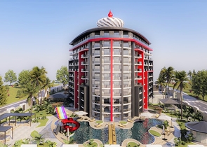 Новый проект с инфраструктурой отельного типа в Газипаша