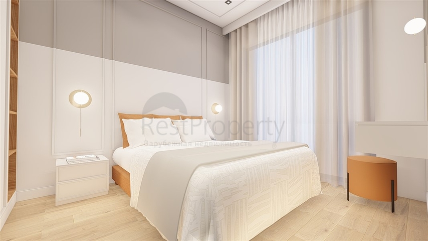 Квартира 1+1 в строящемся комплексе в районе Авсаллар