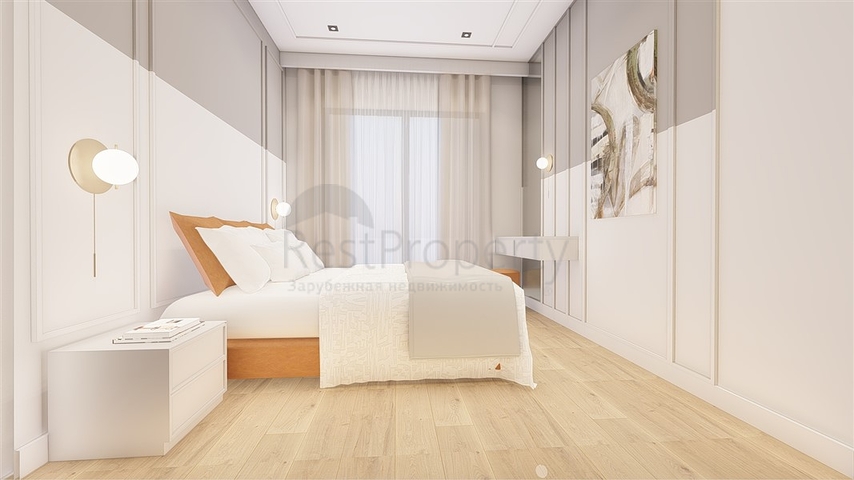 Квартира 1+1 в строящемся комплексе в районе Авсаллар