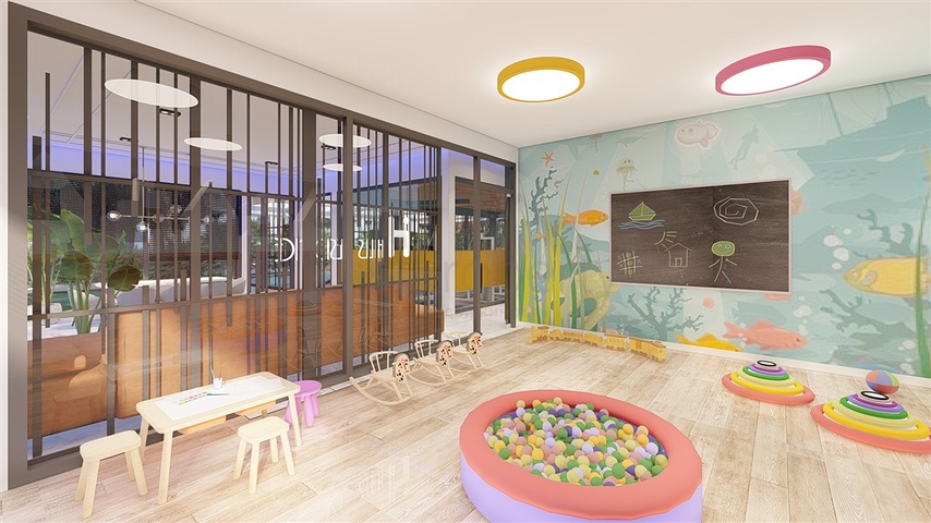 Квартира 1+1 в строящемся комплексе в районе Авсаллар