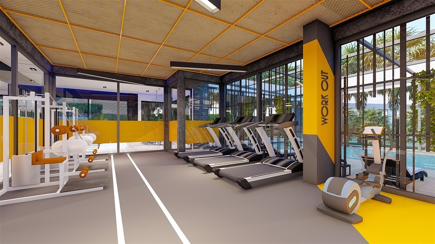 Квартира 1+1 в строящемся комплексе в районе Авсаллар