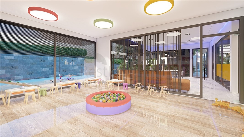 Квартира 1+1 в строящемся комплексе в районе Авсаллар