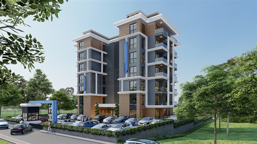 Квартира 1+1 в строящемся комплексе в районе Авсаллар