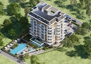 Квартира 1+1 в строящемся комплексе в районе Авсаллар