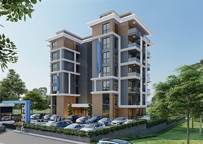 Квартира 1+1 в строящемся комплексе в районе Авсаллар