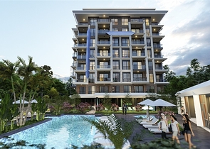 Квартира 1+1 в строящемся комплексе в районе Авсаллар