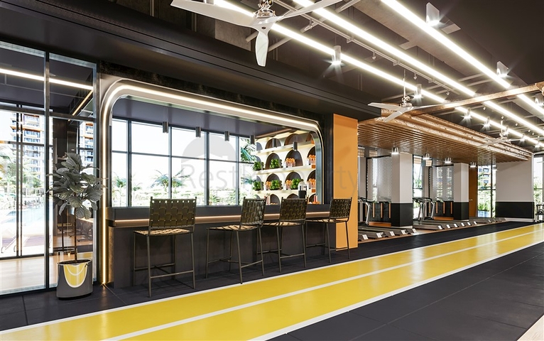 Квартира 1+1 на первой береговой линии в Махмутларе