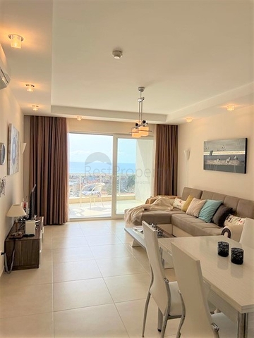 Просторные апартаменты 1+1 в районе Джикджилли с видом на Средиземное море