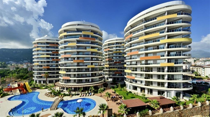 Просторные апартаменты 1+1 в районе Джикджилли с видом на Средиземное море