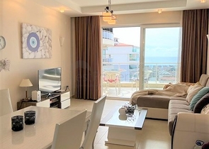 Просторные апартаменты 1+1 в районе Джикджилли с видом на Средиземное море