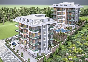 Просторный пентхаус 3+1 в районе Оба