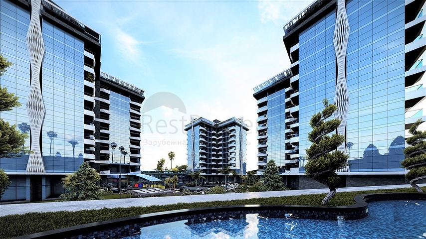 Масштабный проект в 900 м от моря в районе Авсаллар 