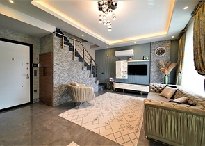 Пентхаус 2+1 в дизайнерском оформлении в районе Оба