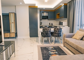 Шикарная квартира 1+1 в 100м от пляжа Клеопатра