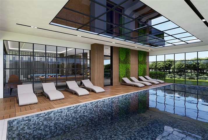 Жилой комплекс с инфраструктурой в шаговой доступности от моря в районе Тосмур