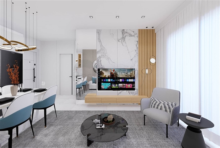 Жилой комплекс с инфраструктурой в шаговой доступности от моря в районе Тосмур