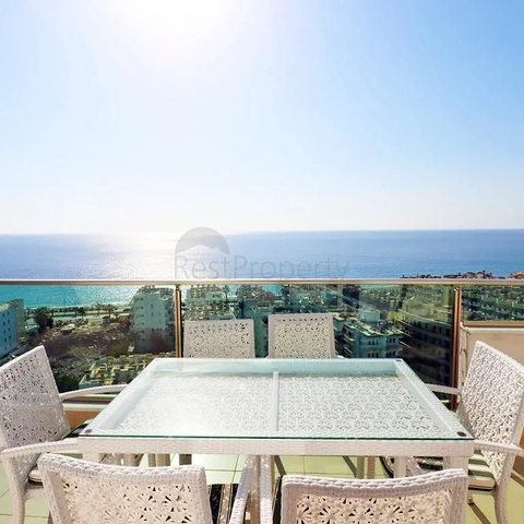 Квартира 2+1 в районе Махмутлар с панорамным видом на море