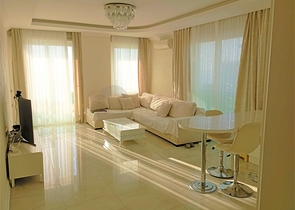 Квартира 2+1 в районе Махмутлар с панорамным видом на море