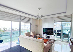 Меблированная квартира 1+1 с видом на море в районе Кестель