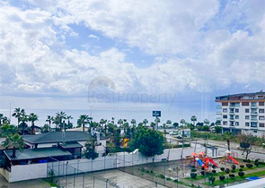 Меблированная квартира 1+1 с видом на море в районе Кестель