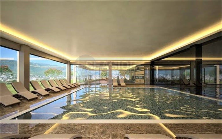 Шикарная квартира планировкой 1+1 в районе Оба  