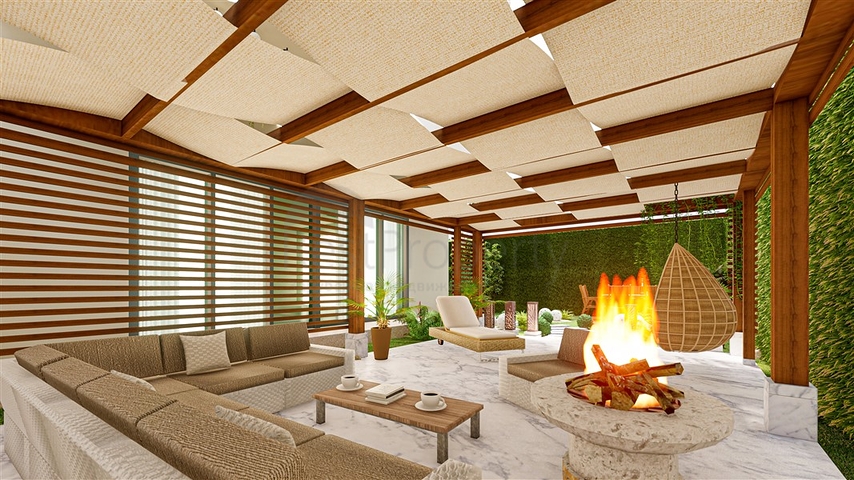 Квартира планировкой 1+1 в районе Оба в комплексе с семейной концепции