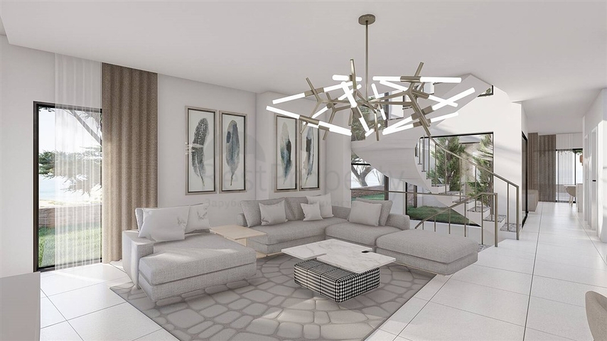 Комплекс вилл с видом на море в районе Гирне