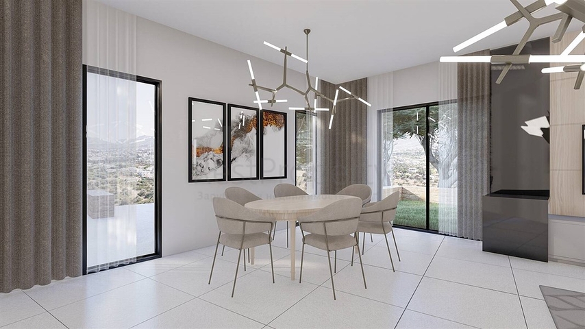 Комплекс вилл с видом на море в районе Гирне