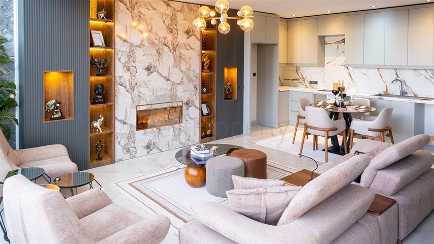 Квартира лофт с эксклюзивным дизайном в районе Махмутлар