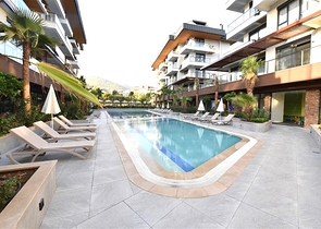 Апартаменты 1+1 в новом комплексе с инфраструктурой в районе Оба 