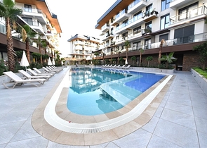 Апартаменты 1+1 в новом комплексе с инфраструктурой в районе Оба 