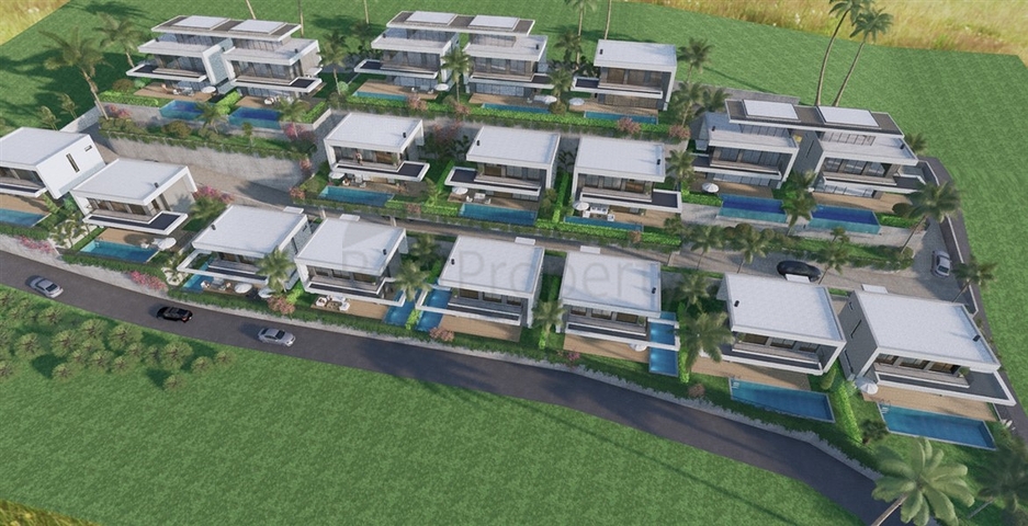 Вилла 3+1 с собственным бассейном в районе Каргыджак