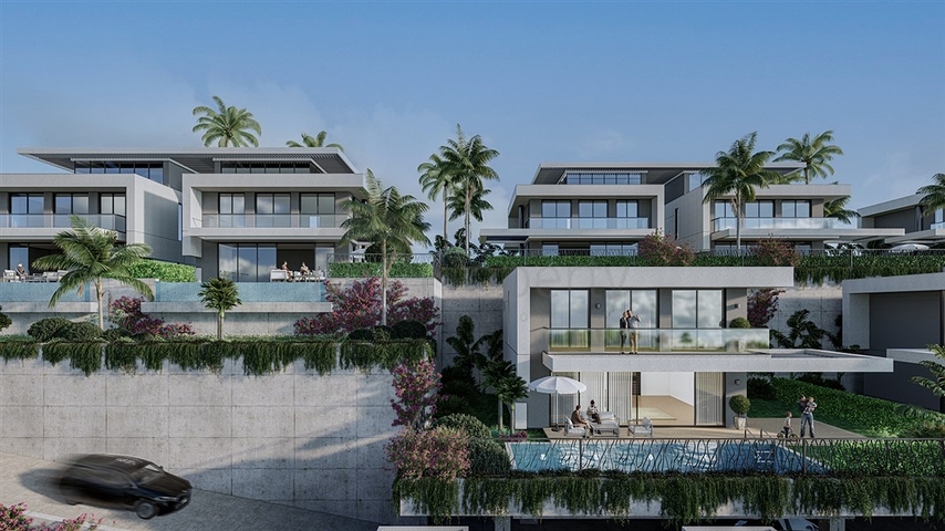 Вилла 3+1 с собственным бассейном в районе Каргыджак