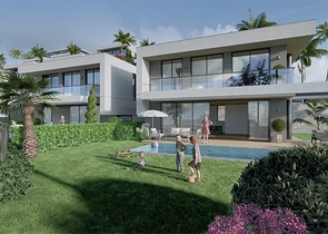 Вилла 3+1 с собственным бассейном в районе Каргыджак