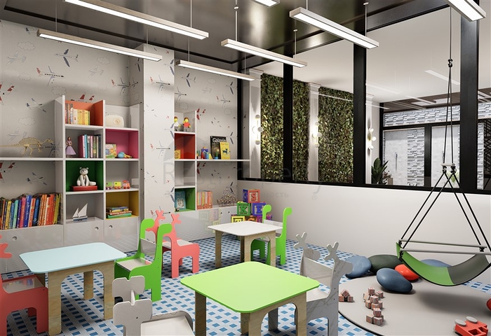 Квартира планировкой 1+1 в строящемся доме района Махмутлар