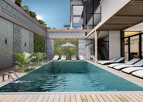 Квартира планировкой 1+1 в строящемся доме района Махмутлар