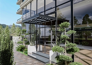 Квартира планировкой 1+1 в строящемся доме района Махмутлар