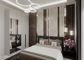 Квартира планировкой 1+1 в строящемся доме района Махмутлар