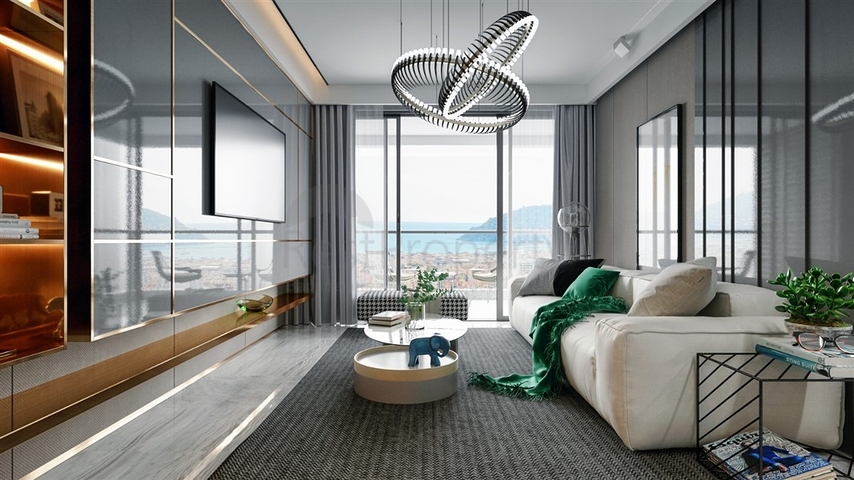 Квартира 1+1 в новом жилом комплексе в центре Алании