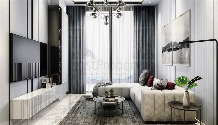 Квартира 1+1 в новом жилом комплексе в центре Алании