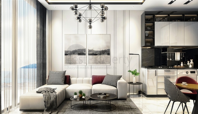 Квартира 1+1 в новом жилом комплексе в центре Алании