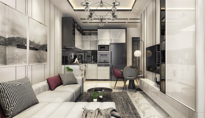 Квартира 1+1 в новом жилом комплексе в центре Алании