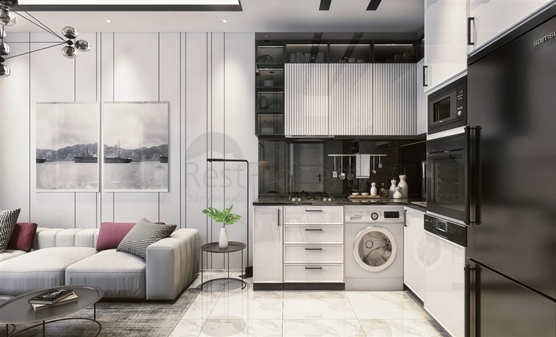 Квартира 1+1 в новом жилом комплексе в центре Алании