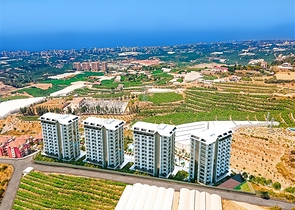 Двухкомнатная квартира в новом комплексе района Махмутлар