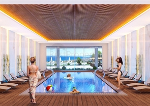 Двухкомнатная квартира в новом комплексе района Махмутлар