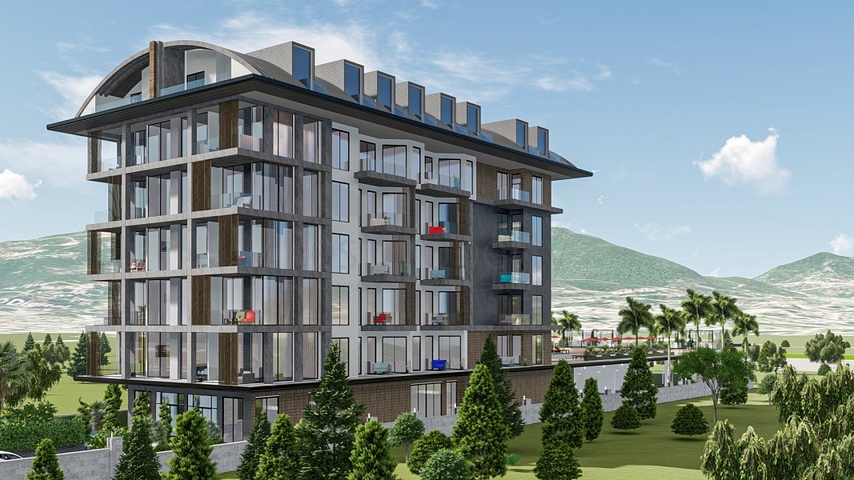 Квартира 1+1 в комплексе на первой линии 