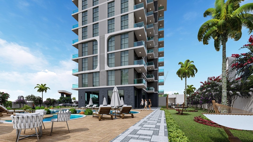 Пентхаус планировкой 2+1 в районе Махмутлар