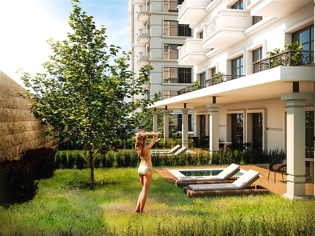 Квартира 1+1 в районе Махмутлар