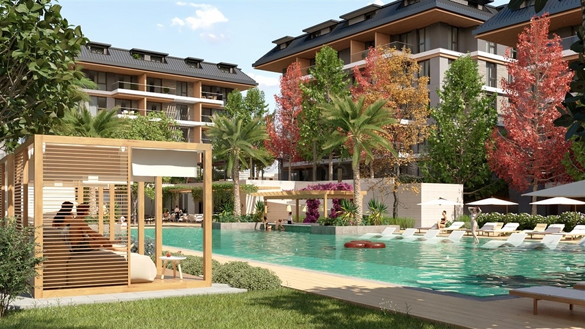 Комплекс премиум класса с отельной инфраструктурой в районе Оба